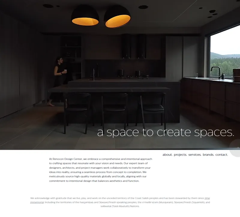 Renocon Design Center – Interior Design | Design Center Showroom | Project Management | Glocal Products | Materials | Installations 网页长截图